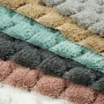 Miękki i delikatny dywanik z wytłaczanym wzorem, przetykany srebrną nitką - 60 x 90 cm - różowy 3