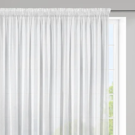 Firana o strukturze drobnego deszczyku Firana o strukturze drobnego deszczyku - 400 x 145 cm