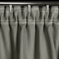 Zasłona LENA z falbaną z tkaniny o płóciennym splocie - 140 x 320 cm - popielaty 9