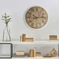 Dekoracyjny zegar ścienny z rzymskimi cyframi, styl retro, 40 cm średnicy - 40 x 7 x 40 cm - beżowy 4