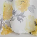 Zasłona FLEUR z malowanym kwiatowym deseniem przejrzysta - 140 x 250 cm - żółty 3
