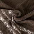 Ręcznik TESSA z bordiurą w cętki inspirowany dziką naturą - 70 x 140 cm - brązowy 5