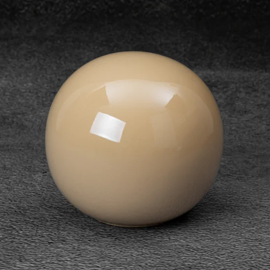Kula ceramiczna SIMONA z perłowym połyskiem - ∅ 12 x 11 cm - beżowy