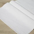 Bieżnik MADLEN z bawełny tkany w drobny wzorek - 40 x 140 cm - biały 1