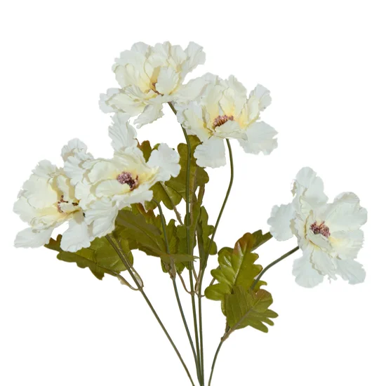 ANEMONY bukiet, kwiat sztuczny dekoracyjny - ∅ 7 x 39 cm - kremowy