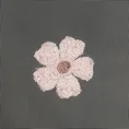 Firana dziecięca ELSA  140x250 cm z kwiatuszkami haftowanymi puszystą nicią, na przelotkach - 140 x 250 cm - biały 12