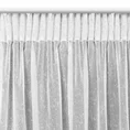 Firana KELLY o strukturze drobnego deszczyku  przetykana srebrną nicią - 300 x 250 cm - biały 10