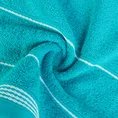 Ręcznik z bordiurą w formie sznurka - 50 x 90 cm - turkusowy 5