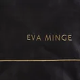 EVA MINGE Komplet pościeli EVA 10 A z najwyższej jakości makosatyny bawełnianej z nadrukiem logo EVA MINGE i haftowanym ozdobnym paseczkiem - 220 x 200 cm - czarny 4