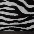 Ręcznik ZEBRA z motywem zwierzęcych pasów - 70 x 140 cm - czarny 2