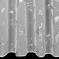 Dekoracja okienna  ALINA z etaminy zdobiona błyszczącym marmurkowym wzorem - 140 x 270 cm - biały 3
