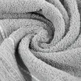 DESIGN 91 Ręcznik IZA klasyczny jednokolorowy z bordiurą w pasy - 70 x 140 cm - stalowy 4