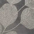 Koc GINKO miękki i miły w dotyku z błyszczącym nadrukiem z motywem liści eukaliptusa - 150 x 200 cm - grafitowy 4