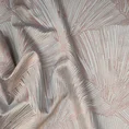 PIERRE CARDIN zasłona welwetowa GOJA z błyszczącym nadrukiem w formie liści miłorzębu - 140 x 250 cm - szary 9