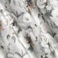 Zasłona welwetowa z kwiatowym nadrukiem - 140 x 270 cm - srebrny 5