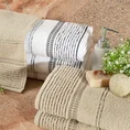 ELLA LINE ręcznik bawełniany TAYLOR z ozdobnym stebnowaniem i bordiurą w paseczki - 70 x 140 cm - biały 4