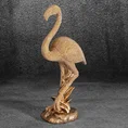 Flaming - figurka dekoracyjna ELDO o drobnym strukturalnym wzorze - 12 x 8 x 27 cm - złoty 1