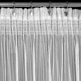 Firana NOELIA z tkaniny w prążki przeplatane  błyszczącą nicią - 300 x 270 cm - biały 8