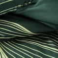 EUROFIRANY PREMIUM Komplet pościeli z makosatyny bawełnianej z designerskim złotym wzorem - 160 x 200 cm - ciemnozielony 4
