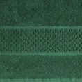 Dywanik łazienkowy CALEB z bawełny frotte, dobrze chłonący wodę - 50 x 70 cm - ciemnozielony 4