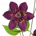 PNĄCZE POWOJNIK sztuczny kwiat dekoracyjny z płatkami z jedwabistej tkaniny - 85 cm - fioletowy 2