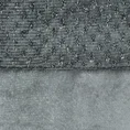 Welwetowa zasłona z listwą przetykaną błyszczącą nicią - 140 x 250 cm - grafitowy 6