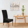 DESIGN 91 Pokrowiec na krzesło z welwetu - 35 x 30 x 55 cm - czarny 1