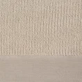 Ręcznik MAURO z włókien bambusowych i bawełny ze strukturą w drobne pasy - 50 x 90 cm - beżowy 2