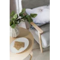 Patera dekoracyjna AVRIL z przecieranym wzorem w stylu eko - 31 x 21 x 3 cm - kremowy 2