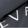 EVA MINGE Komplet pościeli SILK 7 z najwyższej jakości makosatyny bawełnianej z nadrukiem logo - 160 x 200 cm - czarny 5