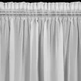 Firana ARLETA z lekkiej tkaniny szyfonowej z delikatnym połyskiem - 135 x 270 cm - biały 10