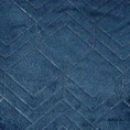 DIVA LINE Dwustronna narzuta SUZI o strukturze futra ze srebrnym geometrycznym nadrukiem - 220 x 240 cm - granatowy 3
