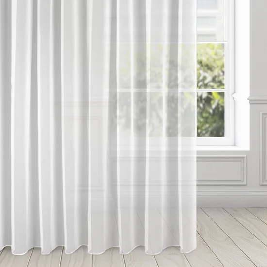 ELLA LINE firana SYLVIA z lekkiej i błyszczącej tkaniny - 350 x 250 cm - biały