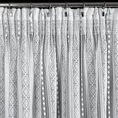 Zasłona ADORA w stylu boho ażurowa zdobiona subtelnymi chwostami - 140 x 270 cm - biały 9