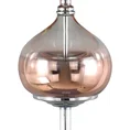 LIMITED COLLECTION Lampa stojąca SALVIA na metalowej podstawie z szklaną kula z efektem ombre z welwetowym abażurem ŚWIEŻOŚĆ SZAŁWII - ∅ 43 x 157 cm - szałwiowy 6