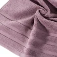 EUROFIRANY PREMIUM Ręcznik EMIL w kolorze fioletowym, z żakardową bordiurą w paski - 50 x 90 cm - fioletowy 5