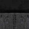 Zasłona z matowego welwetu z listwą z wytłaczanym motywem krokodylej skóry - 140 x 270 cm - czarny 11