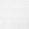 Ręcznik ALINE klasyczny z bordiurą w formie tkanych paseczków - 30 x 50 cm - biały 2