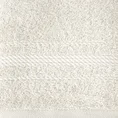Ręcznik ELMA o klasycznej stylistyce z delikatną bordiurą w formie sznurka - 70 x 140 cm - kremowy 2