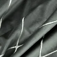 PIERRE CARDIN Zasłona MARGO z francuskiego welwetu zdobiona haftem w romby - 140 x 250 cm - jasnoszary 9