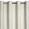 Zasłona welwetowa DARCY ze srebrzystym nadrukiem w pepitkę - 140 x 250 cm - kremowy 4