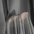 Tkanina firanowa gładka, półtransparentna o drobnym strukturalnym wzorze zakończona szwem obciążającym - 290 cm - srebrny 2
