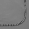 DESIGN 91 koc POLAR niezwykle miękki koc polarowy obszyty grubą nicią - 150 x 200 cm - srebrny 2