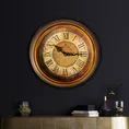 Dekoracyjny zegar ścienny w stylu retro - 36 x 5 x 36 cm - brązowy 9