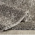 Dywanik SHAGGY z długimi ozdobnymi frędzlami - 60 x 90 cm - srebrny 1