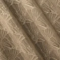 PIERRE CARDIN zasłona welwetowa GOJA z błyszczącym nadrukiem w formie liści miłorzębu - 140 x 250 cm - brązowy 12