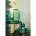 Wazon wykonany ręcznie z barwionego szkła artystycznego - ∅ 19 x 34 cm - turkusowy 5