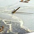 Dekoracyjny zegar ścienny w stylu nowoczesnym - 60 x 5 x 60 cm - srebrny 3