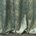 DIVA LINE Zasłona z miękkiego welwetu zdobiona jasnozłotym nieregularnym wzorem - 140 x 250 cm - ciemnozielony 3