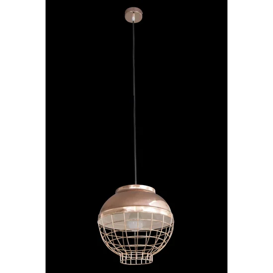 Lampa LUCY w stylu industrialnym z metalu - ∅ 30 x 12 cm - miedziany